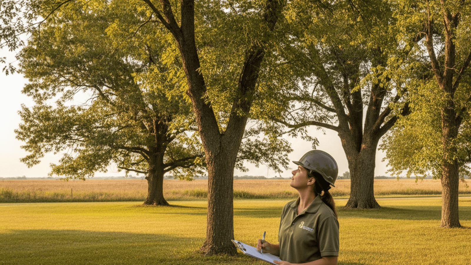 Vase-shaped branch structure of a mature American elm